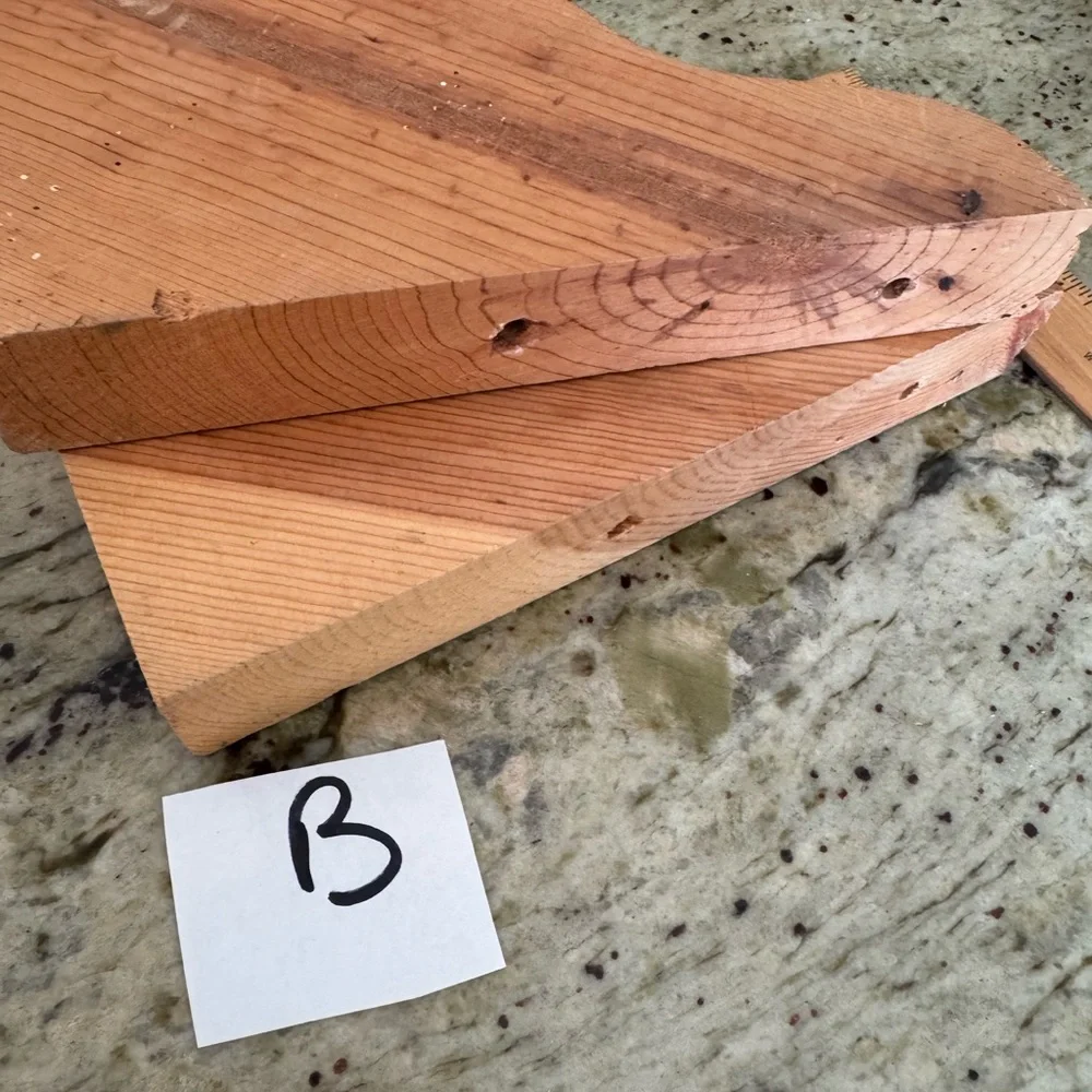 Several sets of Wood Grain Tan Decorative Wall Corbels or Shelf braces - Pair